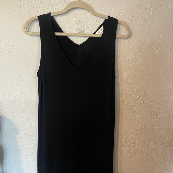 Soma Maxi Black Sleeveless Dress With Slit On Side - Picture 2 of 7